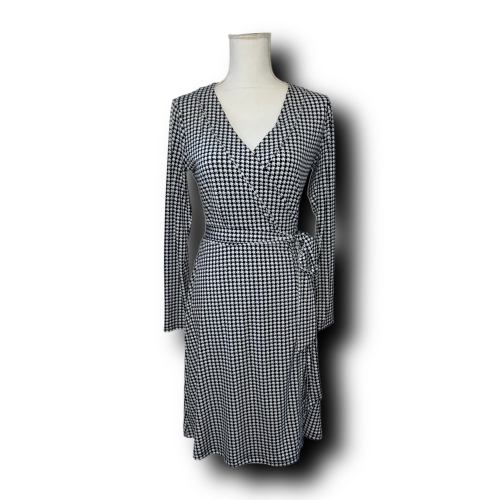 Banana Republic Elephant Print Wrap Dress Retro Kitschy Vibes